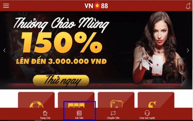 Hướng dẫn gửi tiền qua M2PAY tại VN88 có Video